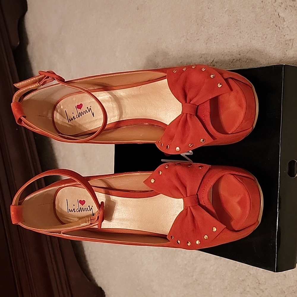 Orange Suede Shoes - Picture 2 of 15